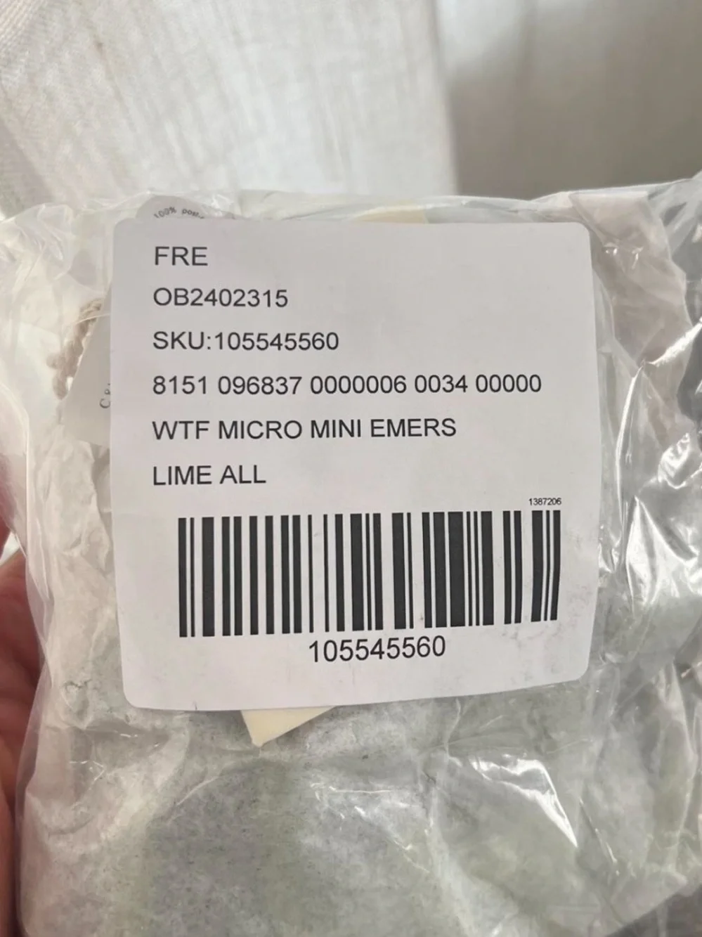 Free People Micro Emerson Lime NWT